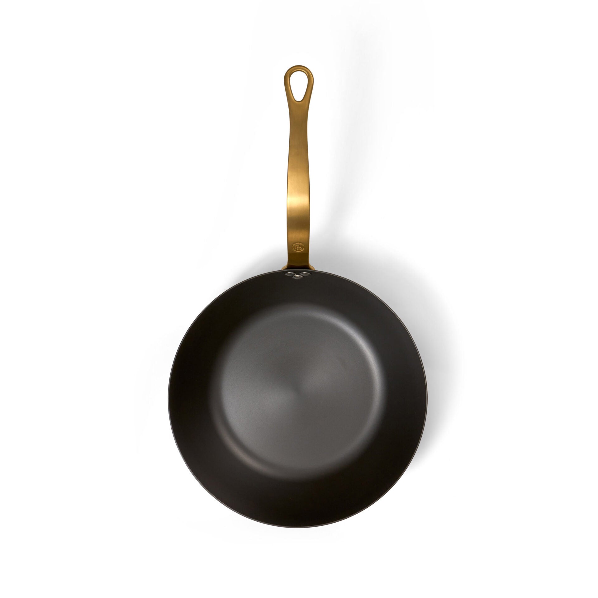 padella wok in ferro nero 26 cm NeroSteel vista frontale_2