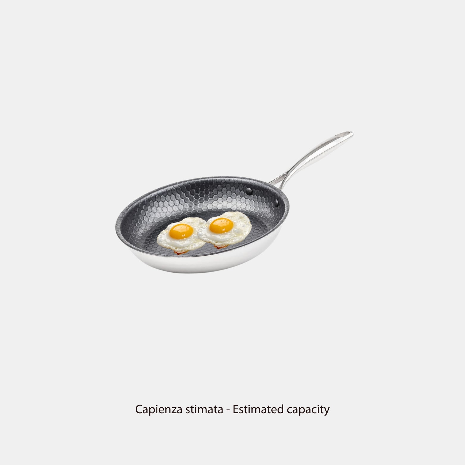 Padella in Acciaio ø 24 con interno a nido d’ape | FB Kitchenware