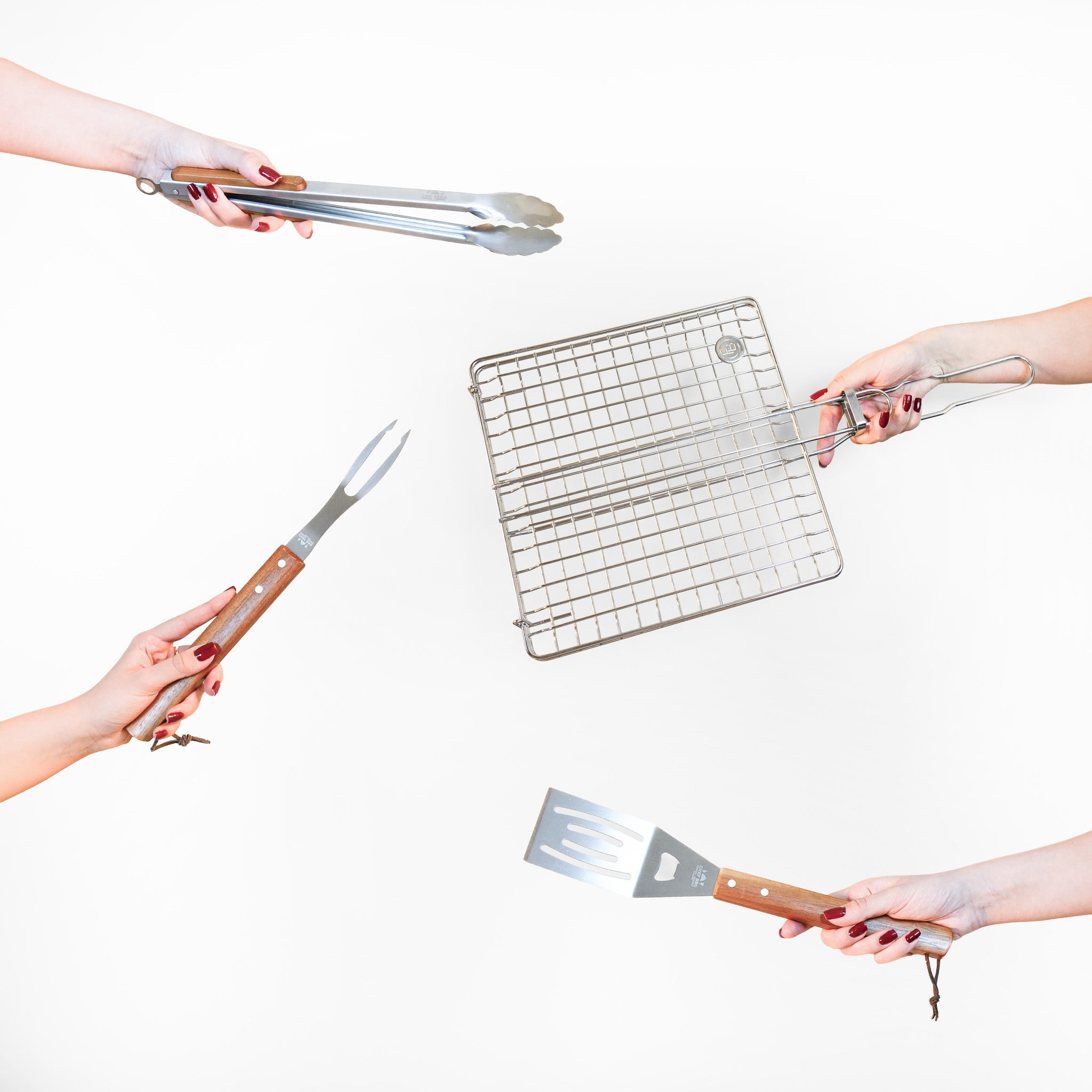 Set BBQ Griglia e Utensili in Inox ChefBBQ