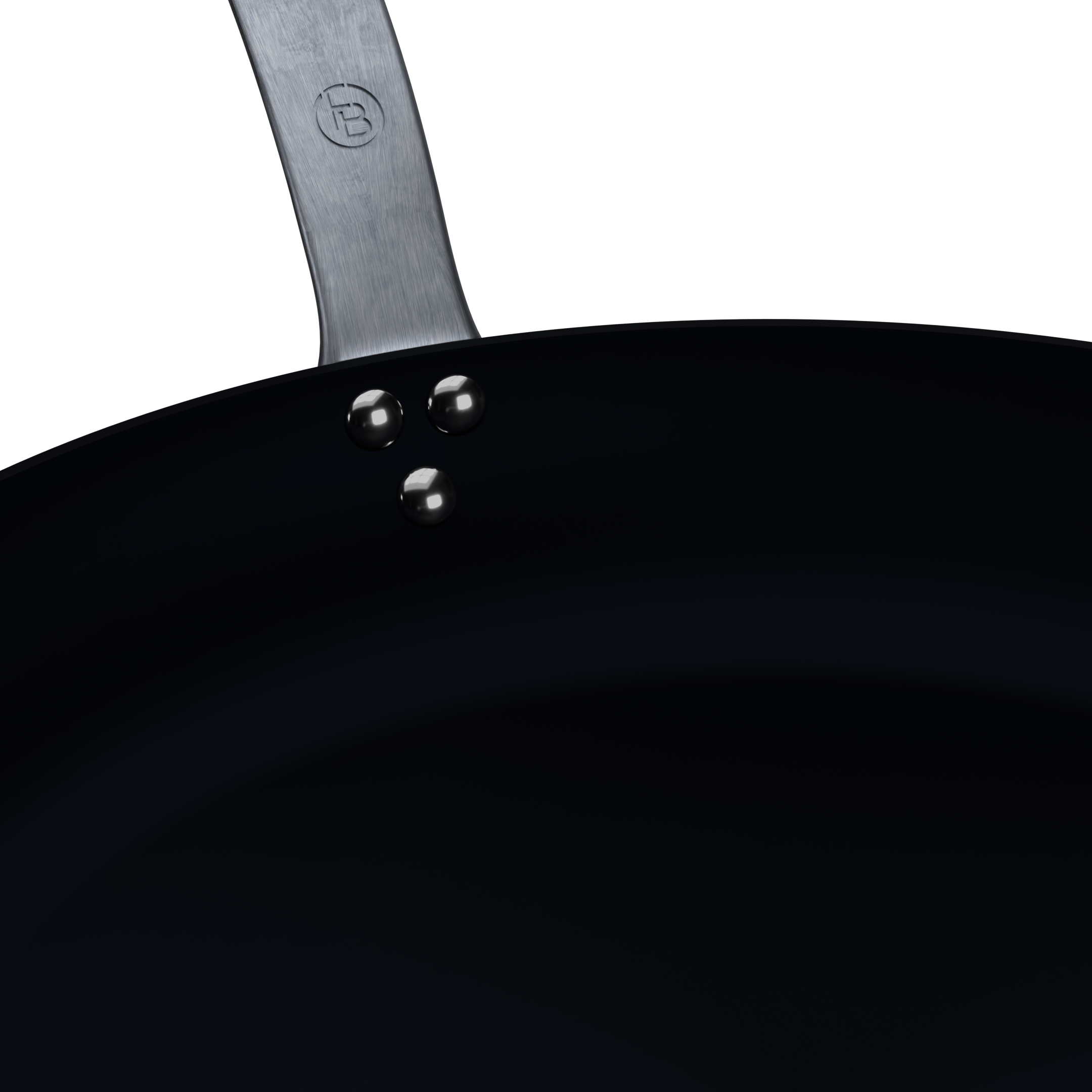 Wok in Ferro SeasonedSteel con Manico Nero