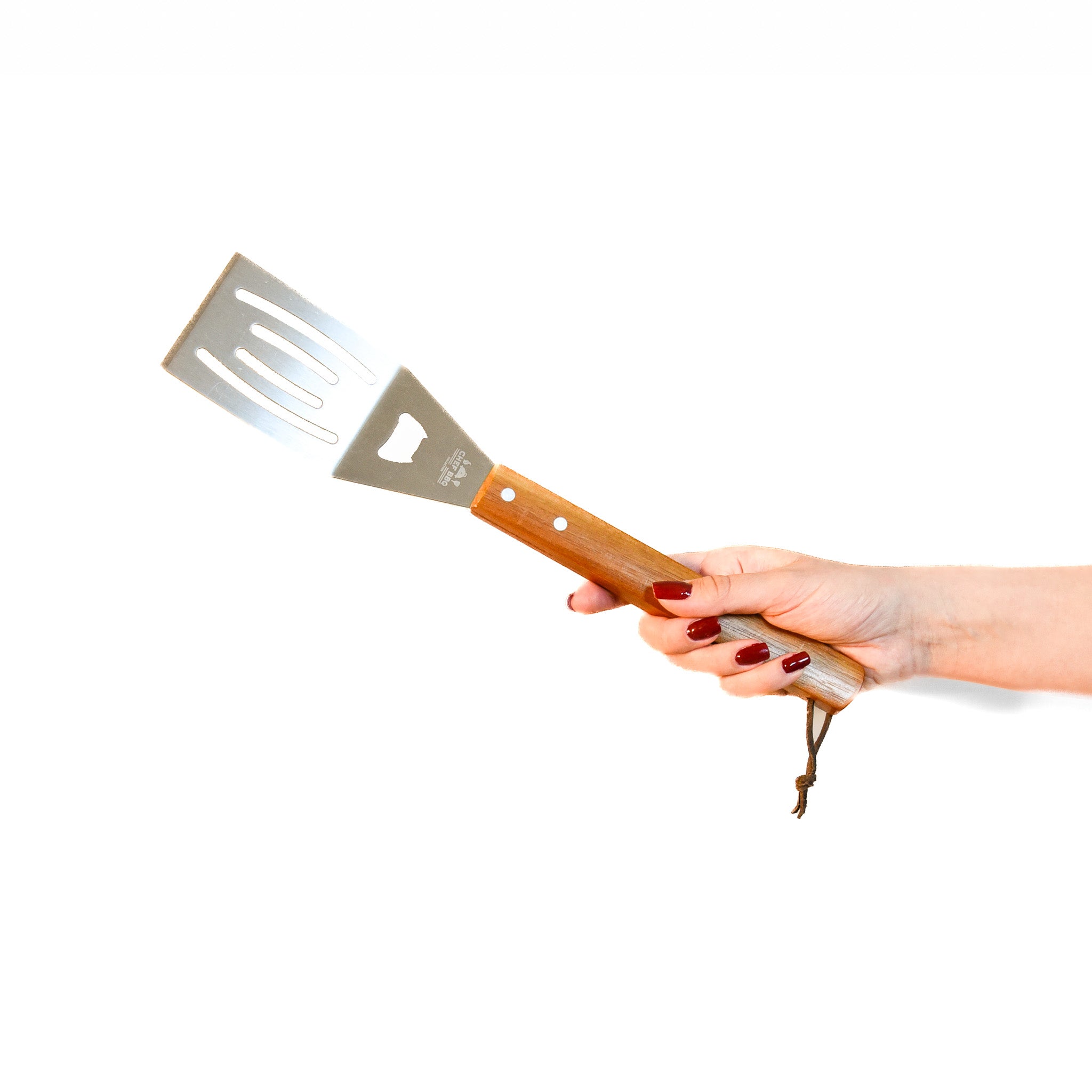 Set BBQ Burger Utensili e Pressa Inox ChefBBQ