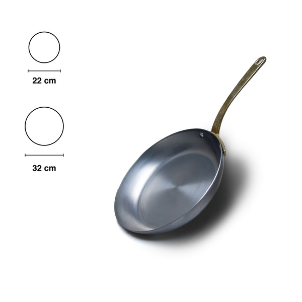 BeSteel Eisenpfanne mit Messinggriff