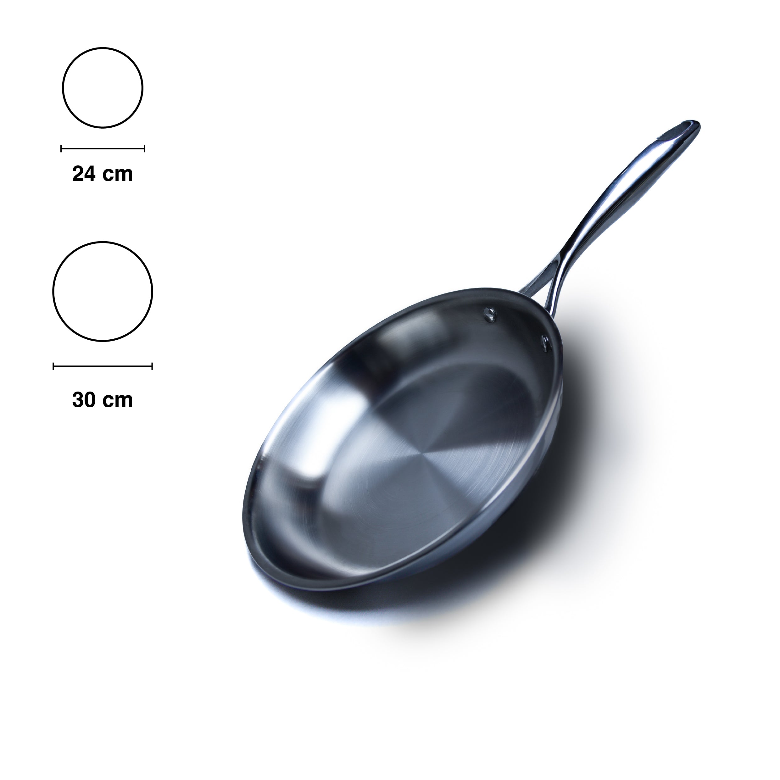 Padella in Acciaio SilverPlus con Coperchio