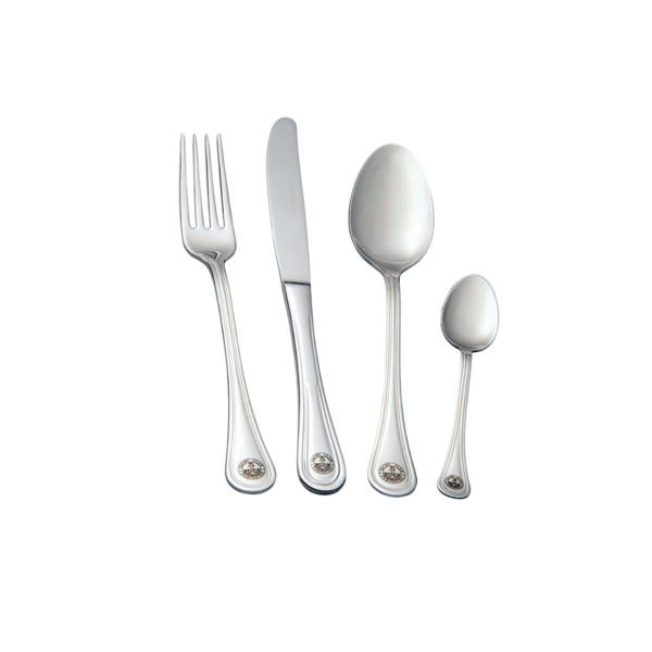 Servizio posate moderne acciaio inox con confezione regalo in legno