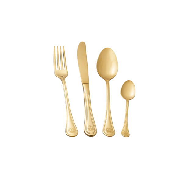 Finitura Gold PVD servizio posate inox 18 10