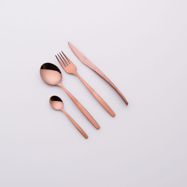 Set 16 posate acciaio inox finitura bronzo - FB Kitchenware