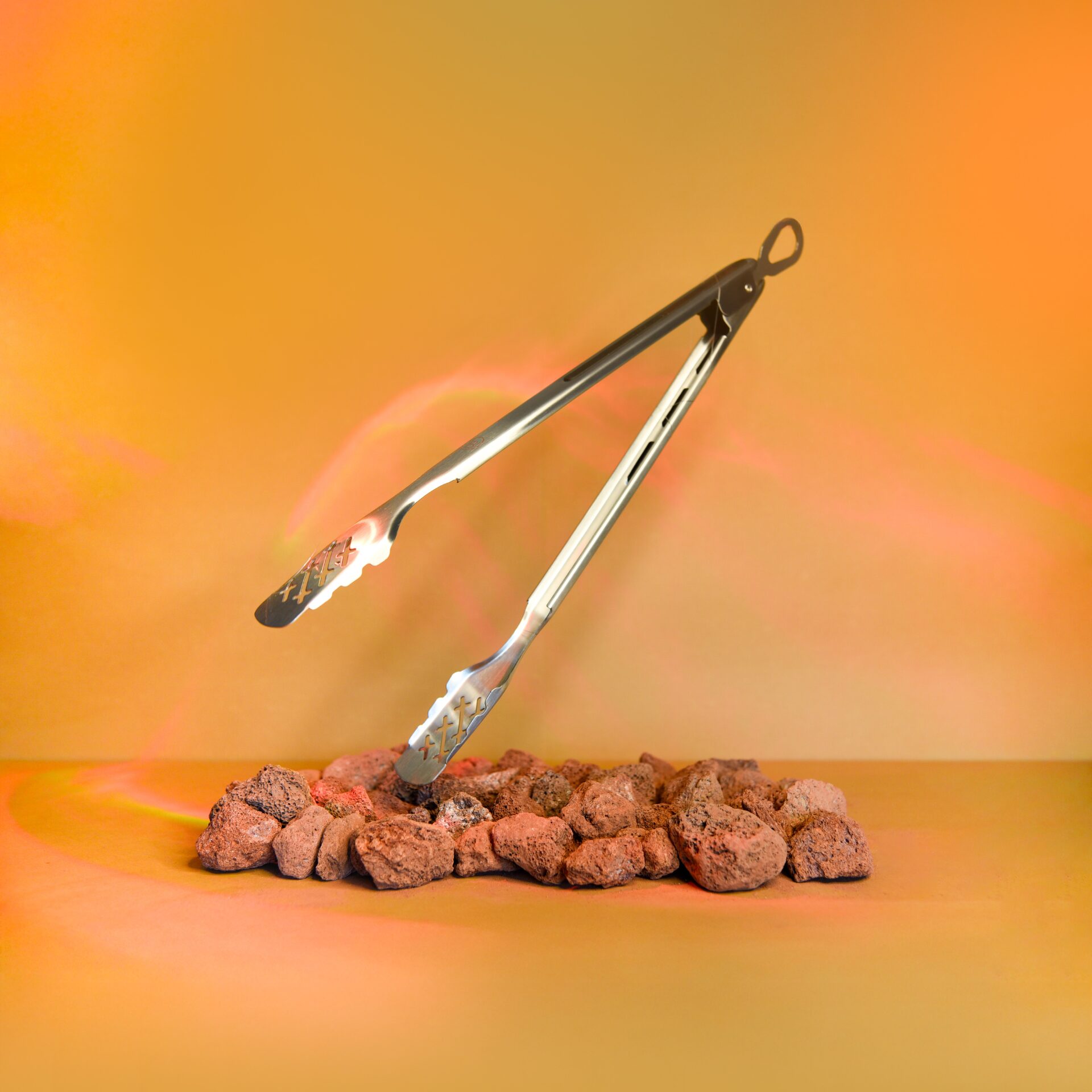 BBQ-Zange aus Edelstahl AISI 304