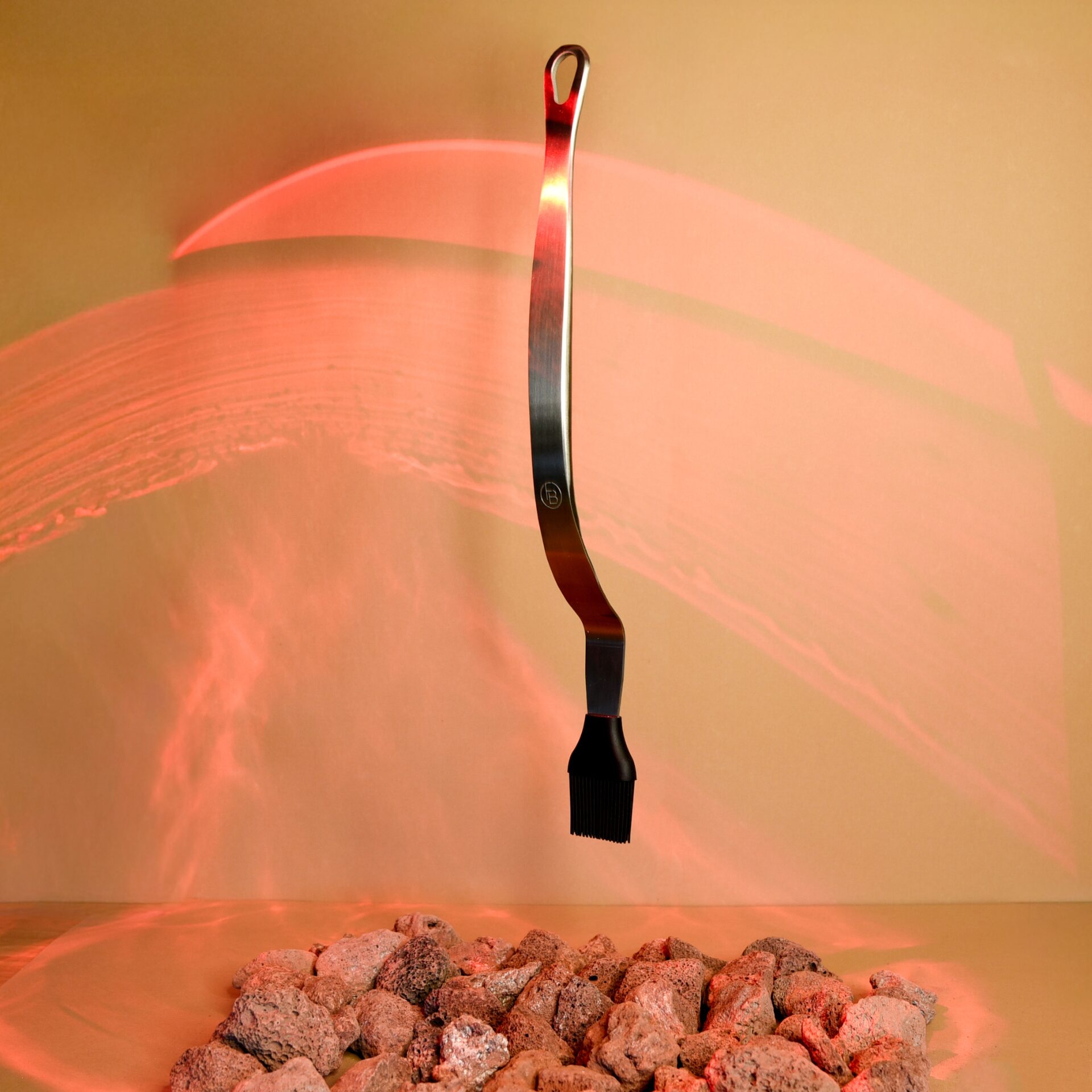 Silicone and AISI 304 stainless steel BBQ brush