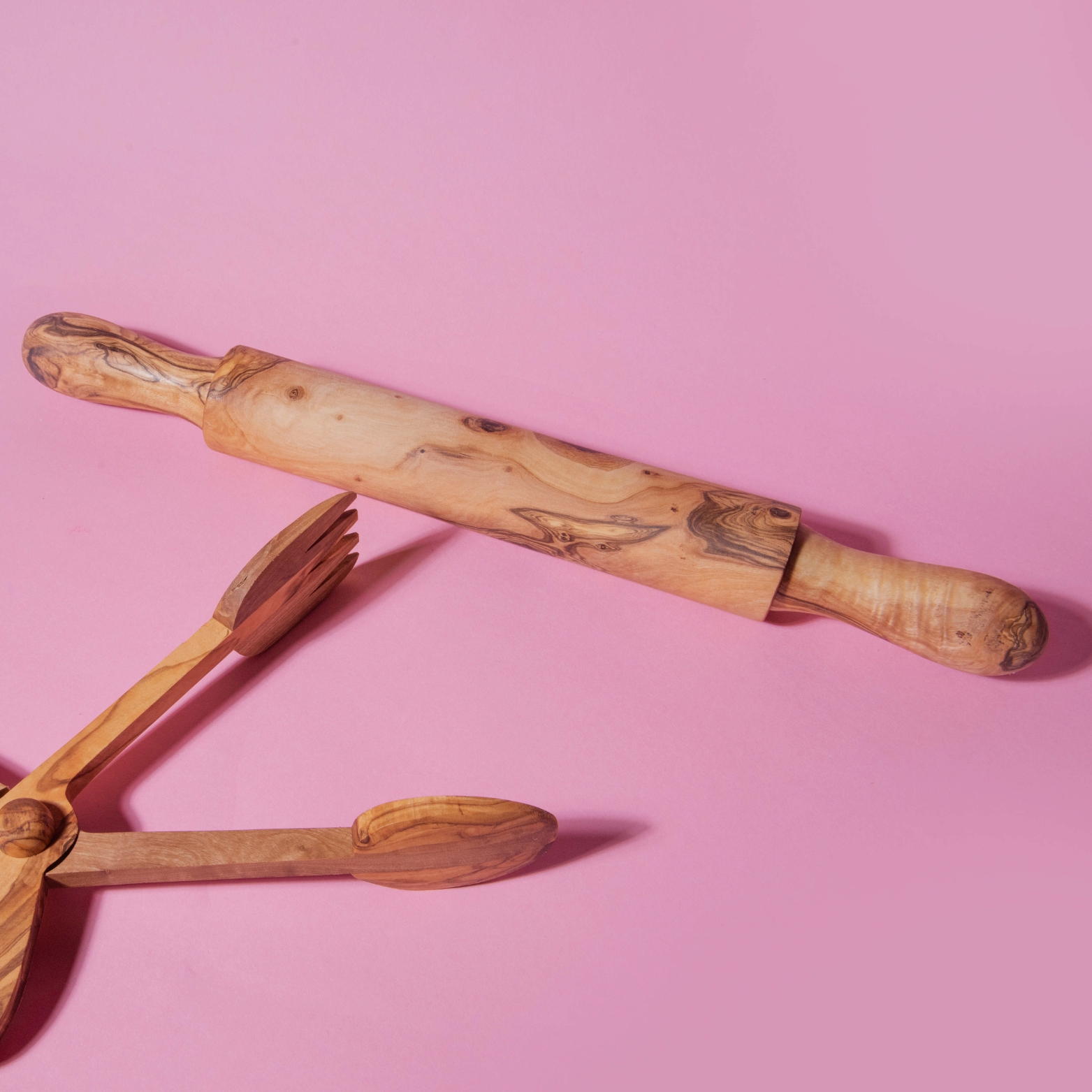 BeWood™ Olive Wood Rolling Pin | FB Kitchenware - Image 2