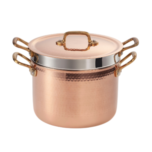Pentola con Cestello in Rame ø 24 DiamondTin™ | Cottura Perfetta Made in Italy