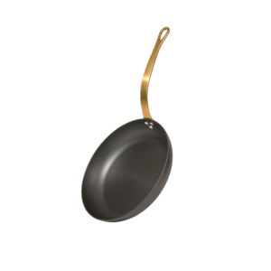Padella in ferro nitridato NeroSteel con manico satinato dorato | FB Kitchenware