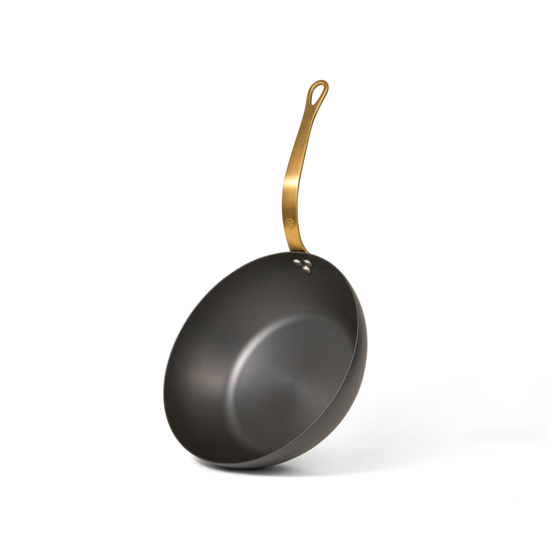 padella wok in ferro nero 26 cm NeroSteel vista frontale