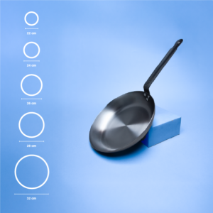 BeSteel™ iron skillet with silver handle | FB Kitchenware