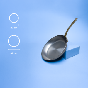 BeSteel™ poêle à frire en fer avec poignée en laiton | FB Kitchenware