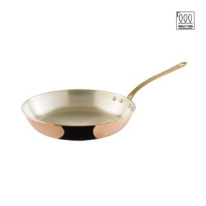 Padella in rame DiamondTin™ con manico in ottone | Induzione