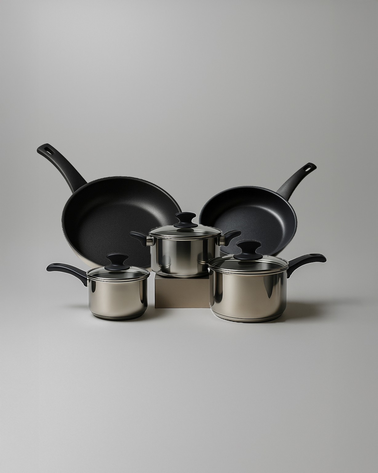 excalibur nonstick coating stainless steel 8 piece set