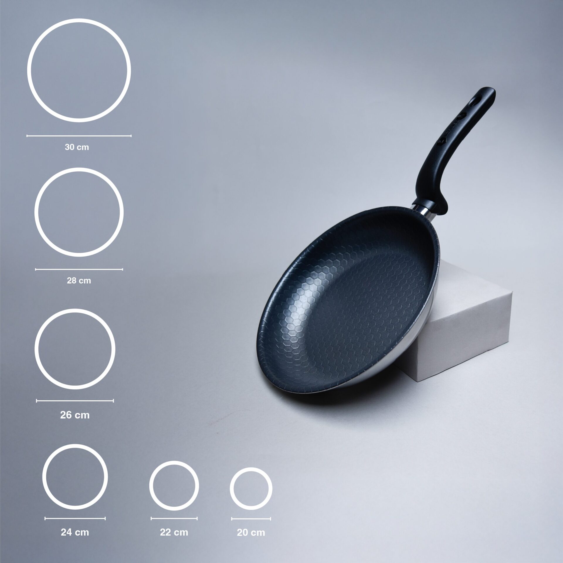 padella in acciaio inox 5ply rivestimento excalibur